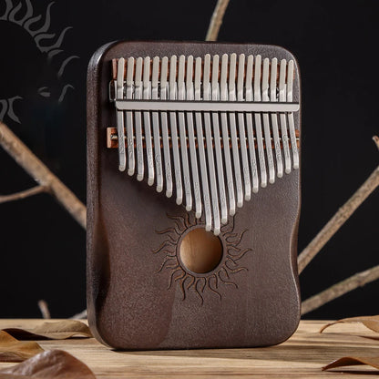 Hluru 21 Key Maple Kalimba 17 key Thumb Piano Portable Finger Piano for Beginner Mbira Gift for Kids Adults