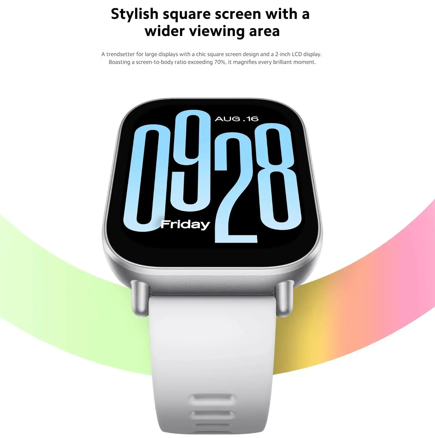 NEW Xiaomi Redmi Watch 5 Active Smart Watch, 2" LCD Display All Day Heart Rate Blood Oxygen Monitoring Bluetooth Call Smartwatch