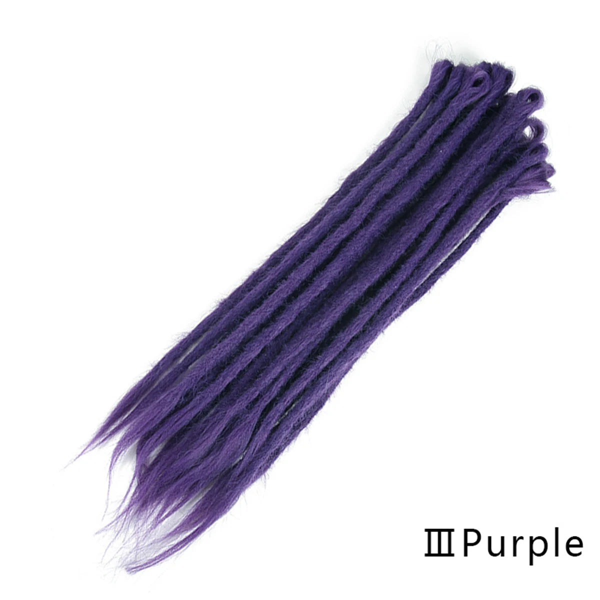 20 Polegada sintético 100% artesanal dreadlock extensões de cabelo fino crochê trançado cabelo backcombed dreads reggae estilo cabelo hippie