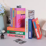 Travel Series Fake Book Decoration Coffee Table Living Room Fashion Fake Book Storage Box Decor Model Room IBIZA CAPRI
