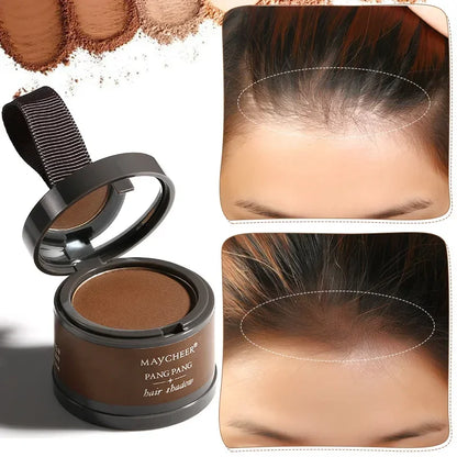 Maycheer linha fina sombra em pó cabelo pó fofo instantaneamente modificado borda do cabelo preenchido testa linha fina