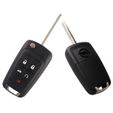 YIQIXIN - Funda plegable para llave de coche (2/3 botones), compatible con Opel/Vauxhall, Astra J, Zafira BC, Insignia, Mokka, Adam Cascade, Karl, Corsa, Meriva 