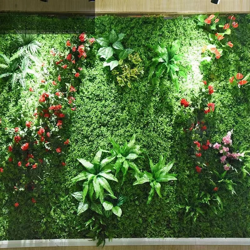 40X120CM Artificial Plant Lawn Subtropical Simulation Plant Grass Wall Panel Background Suitable For Hotel Garden Decoration