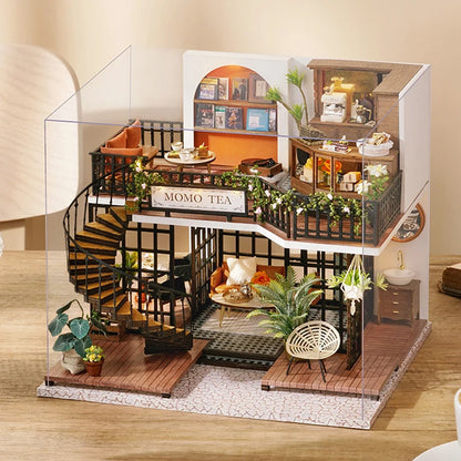 Doll House Handmade 3D Puzzle Making Building Model Kit Production And Assembly Room Toys Wooden Crafts DollHouse Birthday Gifts