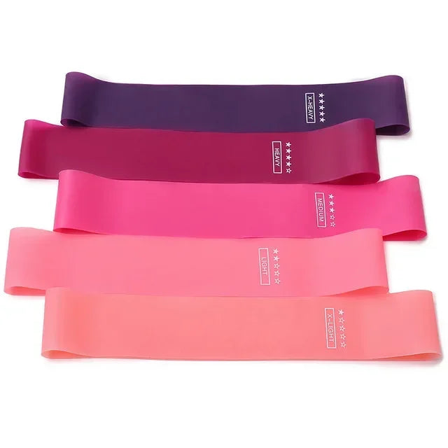 Equipo de entrenamiento de Fitness portátil, bandas de resistencia de goma para Yoga, gimnasio, goma elástica, fuerza, Pilates, Crossfit, deportes de peso para mujeres