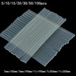 Hot Melt Adhesive Glue Gun 10/20/50pcs Transparent Hot Glue Sticks Silicone Rod for 7/11mm Gun DIY Tools Kitchen Cabinet Storage