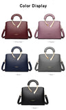 2026 New Style Crossbody Bag Medium Mom Bag Lychee Pattern Large Soft PU Zipper Closure Daily Use Fashionable Ladies Handbag Sac