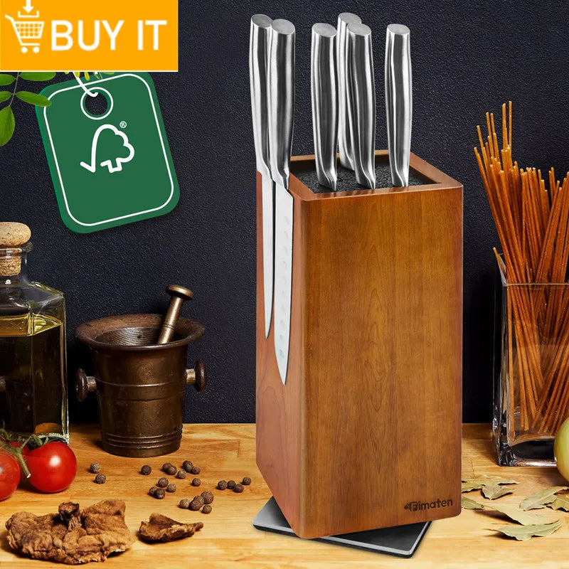 Magnetic Knife Holder With Acrylic Shield Double Side Knife Block Multifunction Storage Knife Stand for Kitchen Cutlery Display