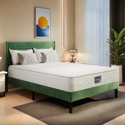 Anajqaqia 160x200cm Spring Mattress,7-Zone Cold Foam,with H3 Hardness,Oeko-Tex Certified,Quilted Microfiber Cover,25cm Thickness