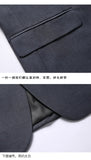 Suit Boutique Men's Fashion Business (Blazer+ Vest + Trousers) Gentleman's Wedding Casual Professional Formal Suit 3 Piece M-6XL