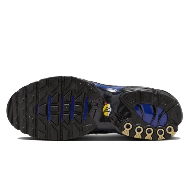 Zapatillas Nike Air Max Plus TN para correr, clásicas, negras triples, para exteriores, para correr, caminar, deportivas, para mujer y hombre.