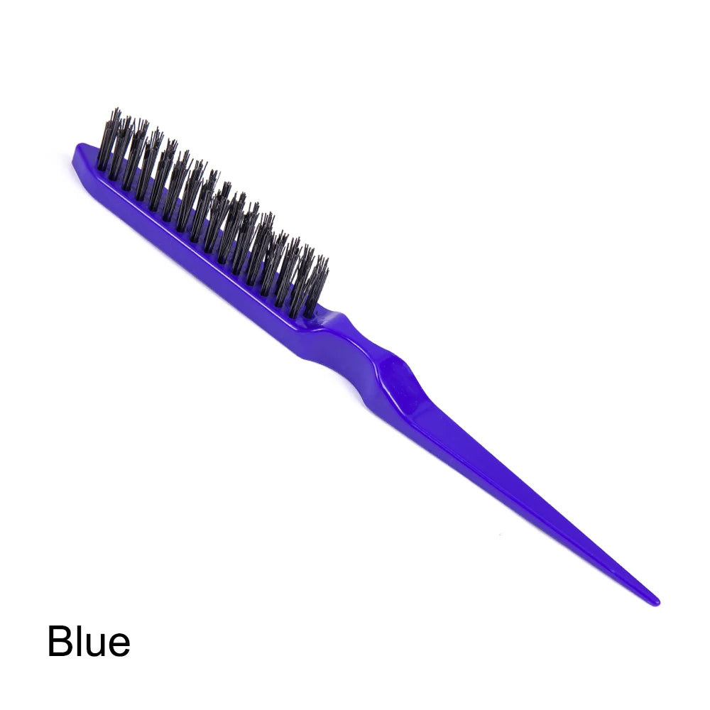 Cepillo de pelo de nailon de alta calidad para mujer, 1 unidad, para peinar el cabello, cola de caballo, esponjosa, de viaje, accesorios de peluquería.