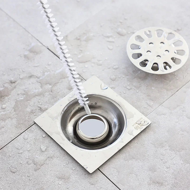 Escova de limpeza de cabelo do banheiro escova de dragagem de esgoto pia escova de limpeza flexível dreno mais limpo entupimento plug buraco removedor ferramenta