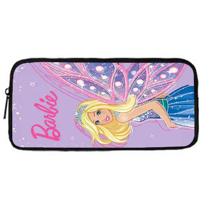 Mochila escolar infantil con diseño de Barbie y bolsas para el almuerzo y lápices para guardería, el mejor regalo para niños y niñas.