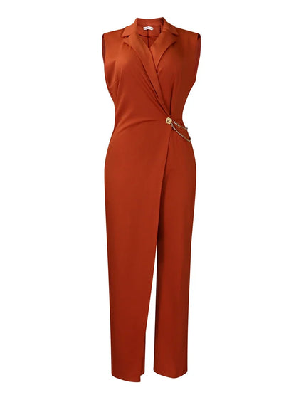 Monos Wmstar para mujer, conjuntos de una pieza sin mangas, lisos, para oficina, de verano, sexys, venta al por mayor, envío directo