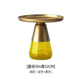Artistic Glass Coffee Tables, Creative Design End Tables for Living Room , Stylish Accent Tea Table with Various Sizes & Colors