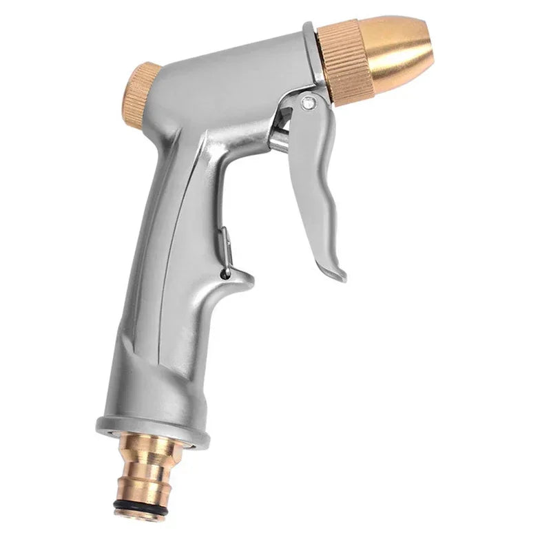 Pistola rociadora de agua a alta presión con boquilla de latón metálico para manguera de jardín, rociador para césped, lavado de autos, herramienta de lavado de autos, pistolas de agua XY002
