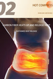 Cinturón de soporte lumbar ajustable para salud y bienestar, con percusión muscular, transpirable y protección lumbar, masajeador adelgazante con calor.