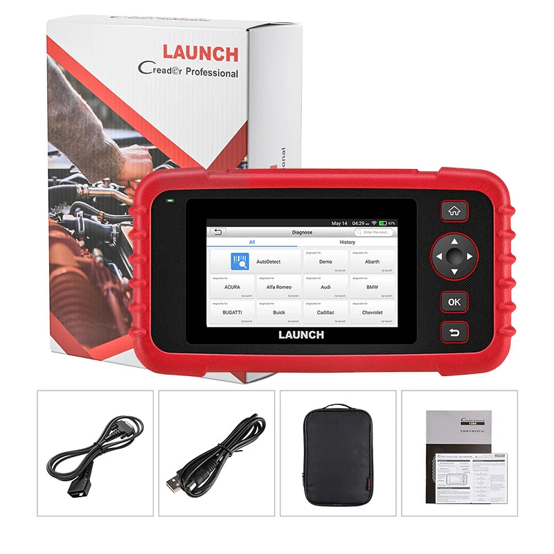 LAUNCH X431 CRP123X Car OBD2 Diagnostic Tools Obd2 Scanner Engine ABS Airbag SRS AT Code Reader Free Update Automotive Tools