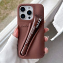 Rhode Case For iPhone 12 13 14 15 16 Pro Max Plus 17 Air Portable Lip Gloss Holder Lipstick Silicone Soft Bumper Cover Lip Glaze