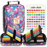 72/120/180/260 Color Lead Pencil Set - Vibrant Watercolor-Style Pencils, Erasable, Perfect for Artists & Beginners, Art Supplies