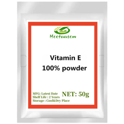 Suplementos de vitamina E en polvo y tocoferol. Suero regenerador antiarrugas. Blanqueador para acné localizado.