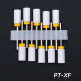 10pcs Ceramic Nail Drill Bits Set, Electric Manicure & Pedicure Milling Cutter, For Nail Polishing Machine