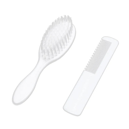 Cepillo para la costra láctea de recién nacidos, cepillo suave para el cabello, juego de peines para el cabello, peine de viaje para peinar el cabello para bebés y niños pequeños, masaje de cabeza para el baño, envío directo