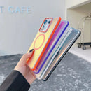 Colorful Magnetic Magsafe Phone Case For Xiaomi Redmi Note 14 Pro Plus 13 POCO X7 Pro 4G 5G Matte Candy Translucent PC Cover