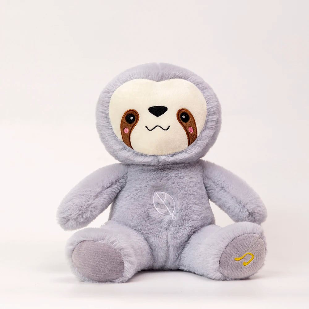 Peluche de perezoso que respira kawaii, oso relajante para bebés, compañero de sueño para bebés, peluche con sonido y luz