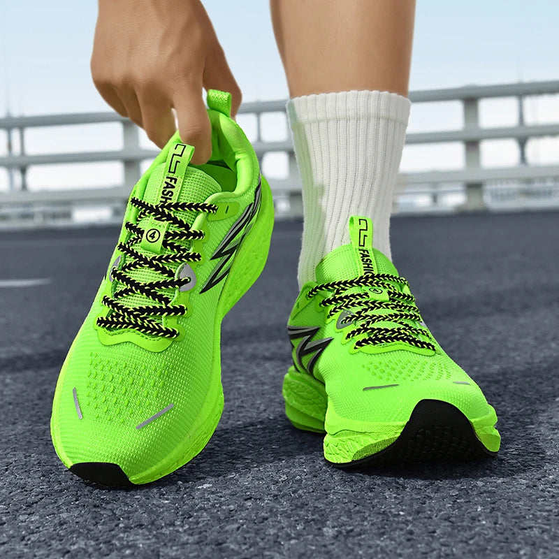 Running Sneakers Men Lightweight Breathable Non-Slip Wear-Resistant Soft Gym Jogging Shoes Comfort Marathon Sport Shoes for Man