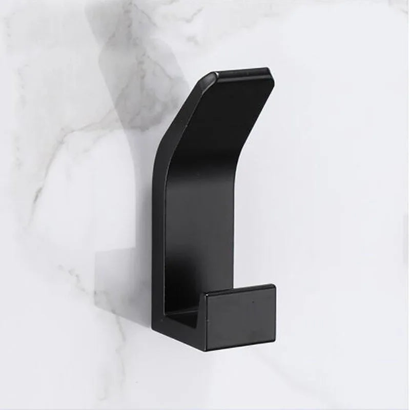 1 juego de accesorios de baño de acero inoxidable plateado, toallero, soporte para papel higiénico, gancho para barra de toalla, accesorios de baño