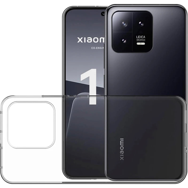 FUNDA DE SILICONA ORIGINAL TRANSPARENTE PARA XIAOMI MI 13 13T PRO, ULTRAFINA Y TRANSPARENTE, CARCASA TRASERA DE TPU DELGADA PARA XIAOMI 13 T