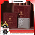 BULLCAPTAIN Fashion Big Logo Man Wallet High Quality RFID Wallet Coin Purse Compact Mini Card Holder Genuine Leather