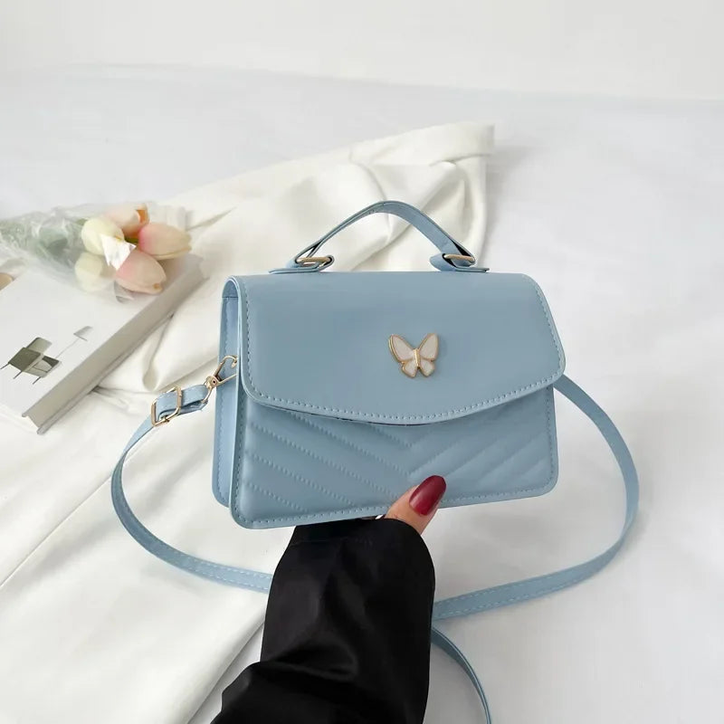 PU Versatile and Fashionable Portable Small Square Bag Single Shoulder Crossbody Bag Luxury Designer Handbag Women's Bags
