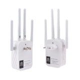 Repetidor WiFi de 300 Mbps, extensor WiFi inalámbrico, amplificador WiFi de 4 antenas, 5G, 2,4G, red de doble banda, enrutador de señal de largo alcance