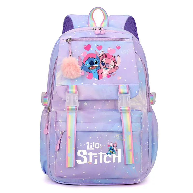 Mochila impermeable de gran capacidad de Lilo y Stitch para la escuela, bolsa de cosplay de anime kawaii, bolsa de viaje, regalo para estudiantes de escuela y niñas