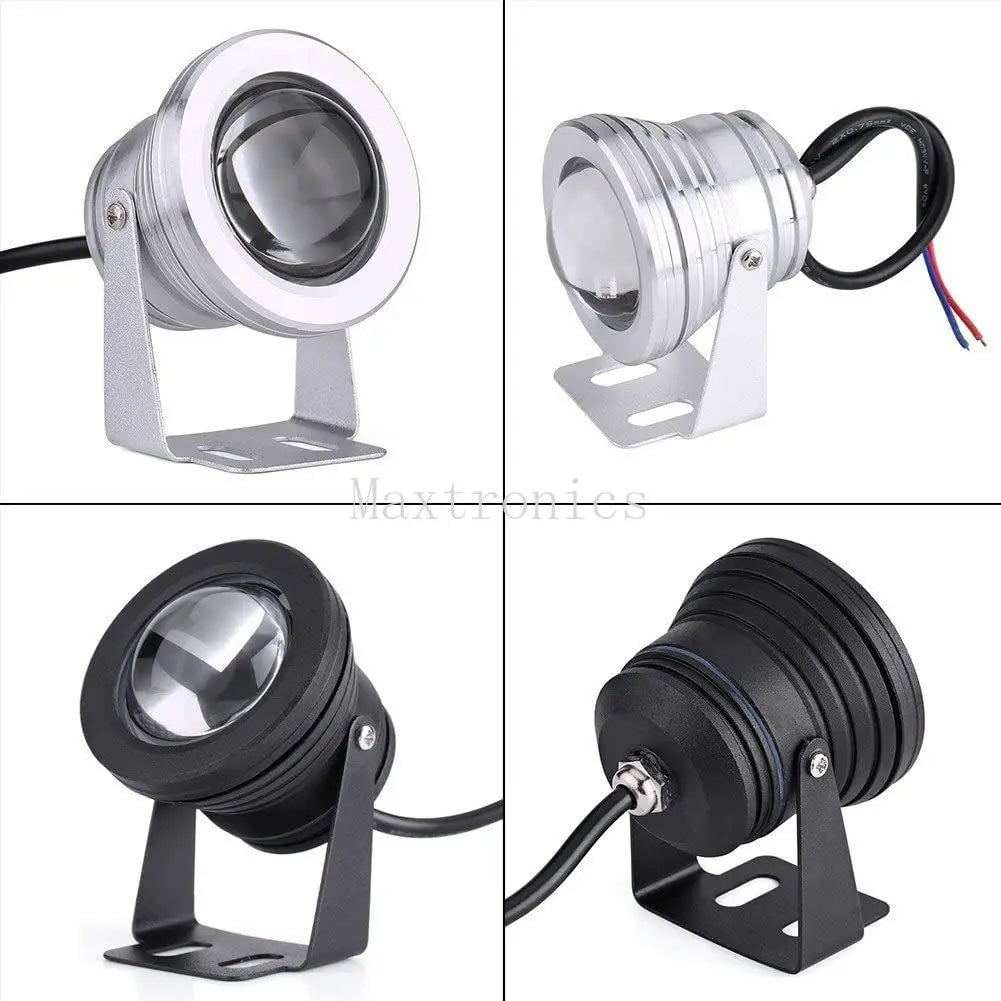 10w led luz subaquática rgb/branco/branco quente led luzes de inundação fonte piscina lagoa aquário holofote lâmpada jardim ip68 dc12v