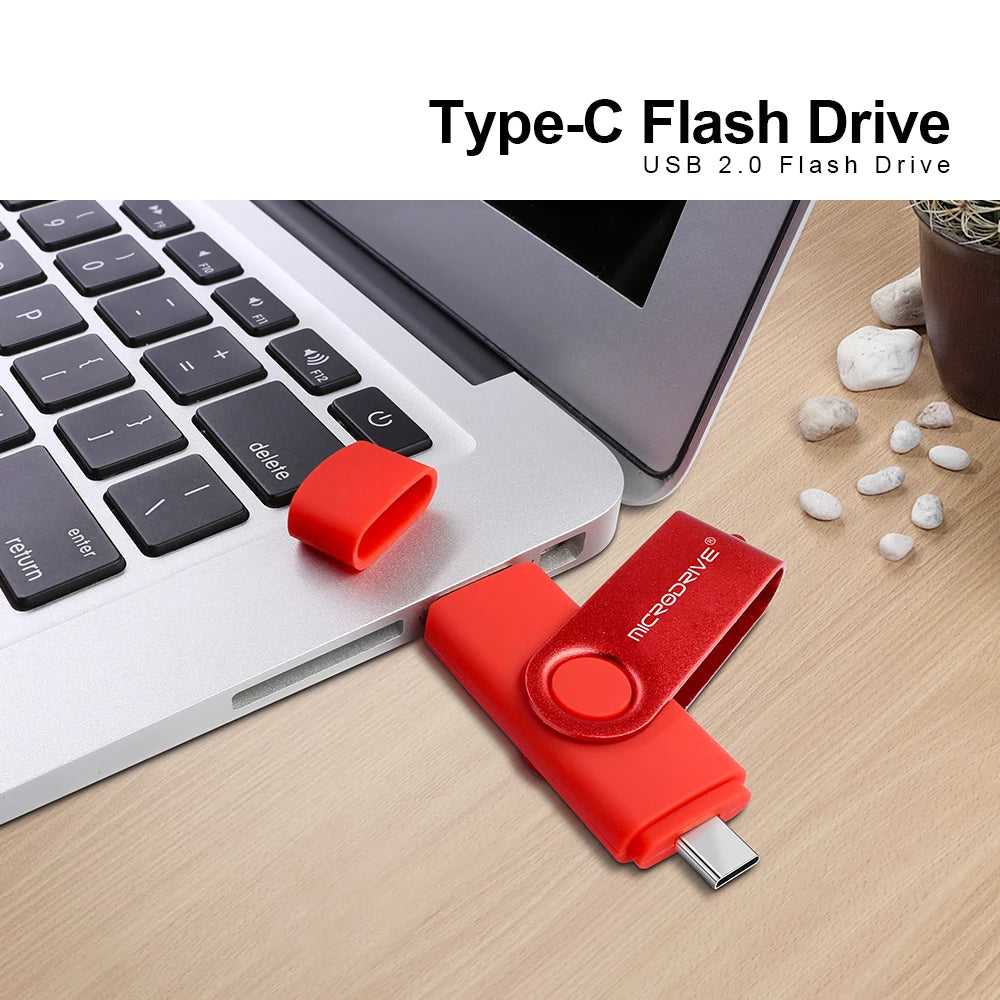 Metal OTG 2 IN 1 Type C pen drive 128GB usb memory stick 4GB 8GB 32GB 64GB 128GB cle usb cle usb flash drive memoria usb