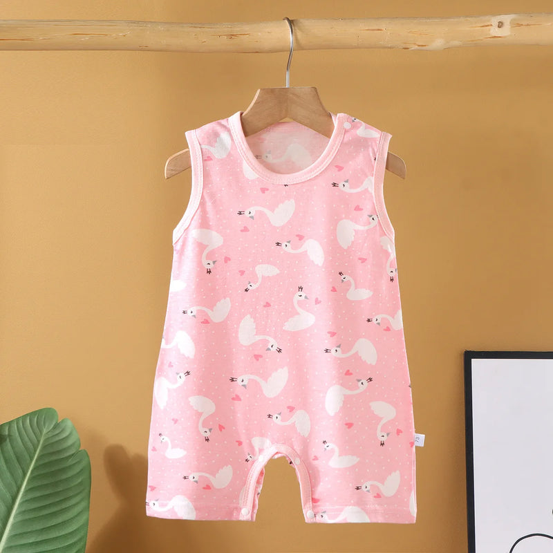 New 2025 Soft and Lightweight Cotton Baby Crawling Clothes for Boys Girls Aged 1-20 Months Children Romper Kids Homewear