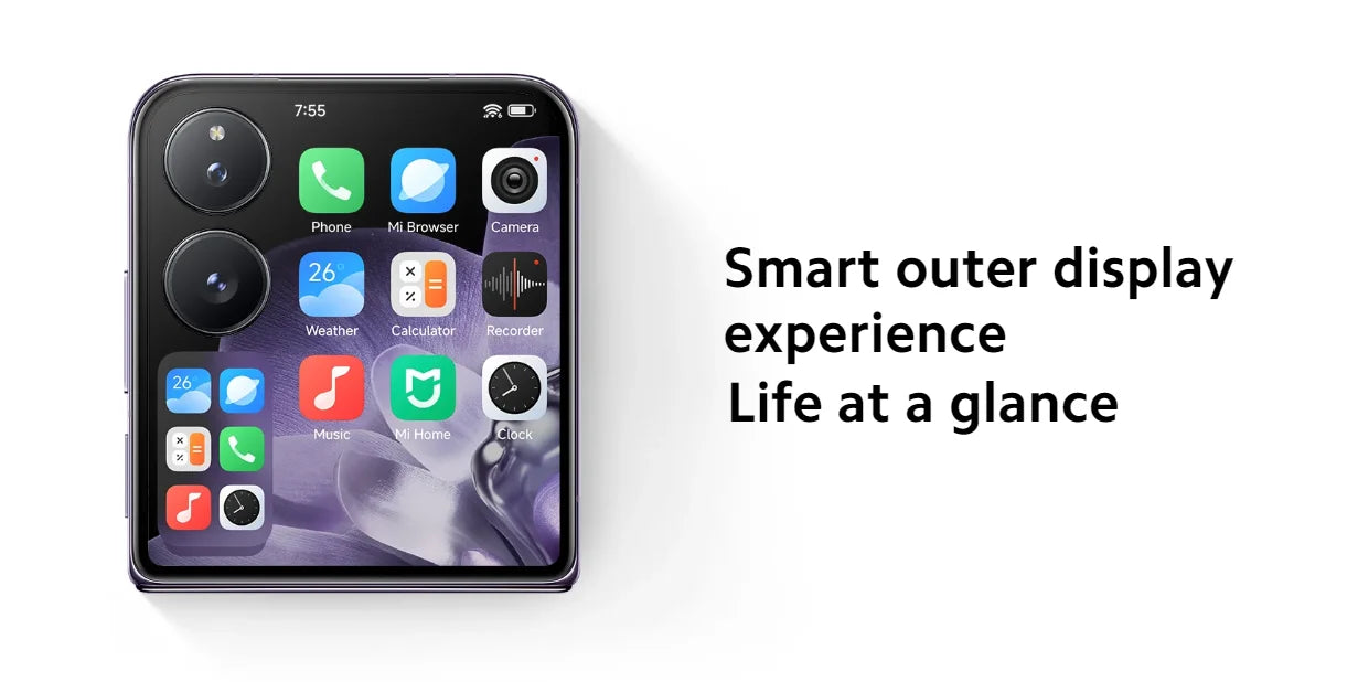 Global Version Xiaomi MIX Flip 67WHyperCharger 12GB 512GB Leica  6.86" 120Hz Display Snapdragon 8 Gen 3 Smartphone 50MP Camera