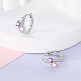 Real 925 Sterling Silver Colorful Dragonfly Butterfly Animal Earrings For Women Exquisite Birthday Anniversary Jewelry Gifts