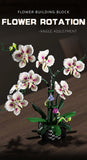 Creative Orchid Cymbidium Eternal Flowers Potted Plant Building Blocks Simulation Phalaenopsis DIY Bricks Toys Valentine's Gift