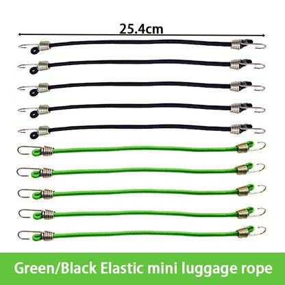 5/10PCS Luggage Strap Elastic Strap Fixed Elastic Cord Socket Fixed Small Hook 4mm Latex Mini Rope Camping Accessories