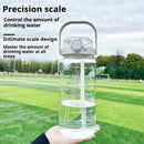 1.5L-2L Summer Large Capacity Kettle, Double Drinking Cup, Outdoor Sports Fitness Water Bottle, Straw Cup Drinking Utensils