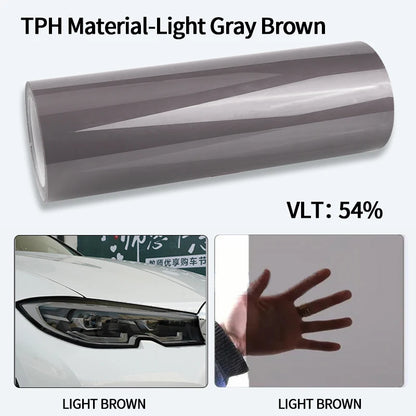 Car Headlight & Taillight & Fog Light Lamp wrap Film Smoke Black TPH PU PPF Protective Film For Car Styling Motorcycle Decorate