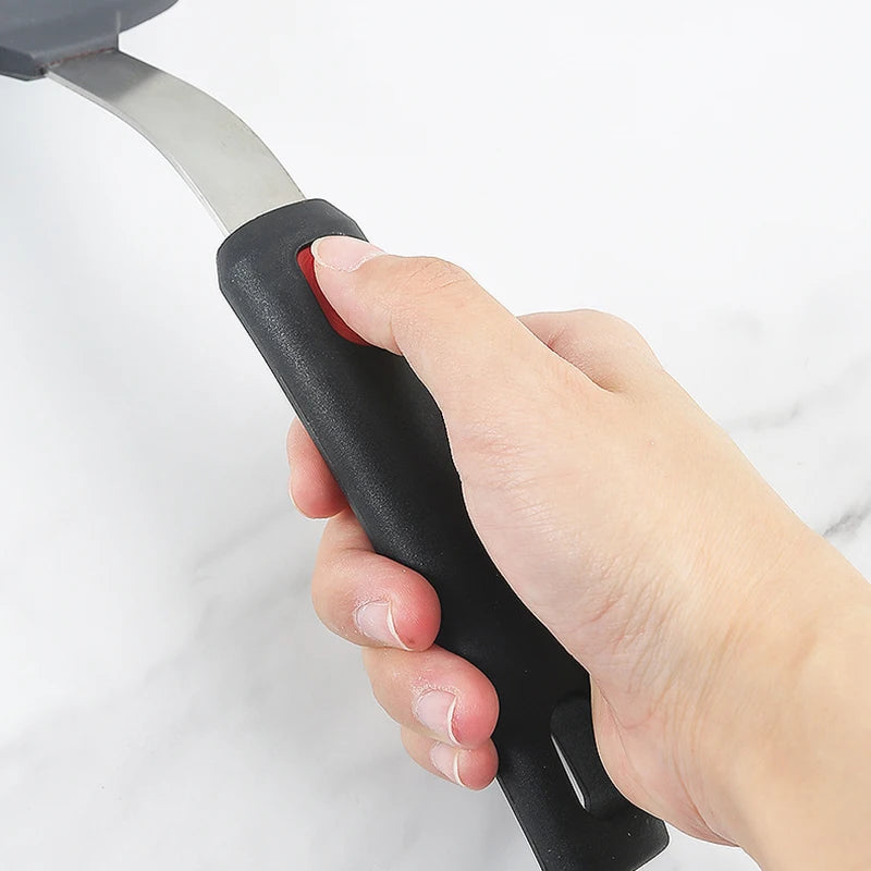 Silicone Spatula for Non Stick Pots High-temperature Resistant Household Stir Fry Spatula Spring Steel Kitchen Utensils