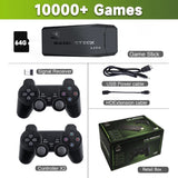 Consola de videojuegos Stick Lite 4K HD M8 de 64 GB con doble mando inalámbrico para 10 000 juegos retro, regalo de Navidad para niños.