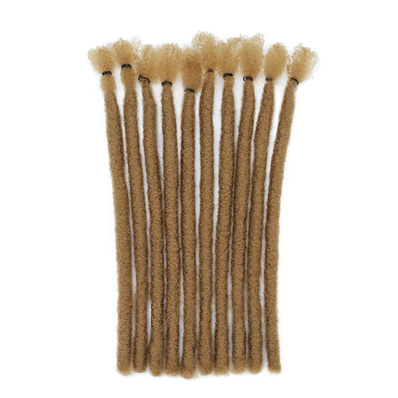 Dreadlocks sintéticos feitos à mão, 8 unidades, 10 fios, estilo hip-hop, tranças, extensão de cabelo, crochê, para homens e mulheres