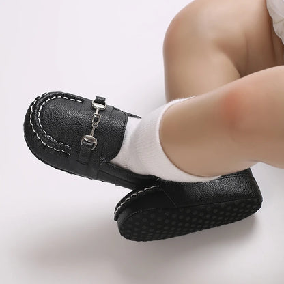 Casual Slip On Low Top Loafer Shoes For Baby Boys, Lightweight Comfortable Non Slip Flat Shoes For Indoor Outdoor Walking